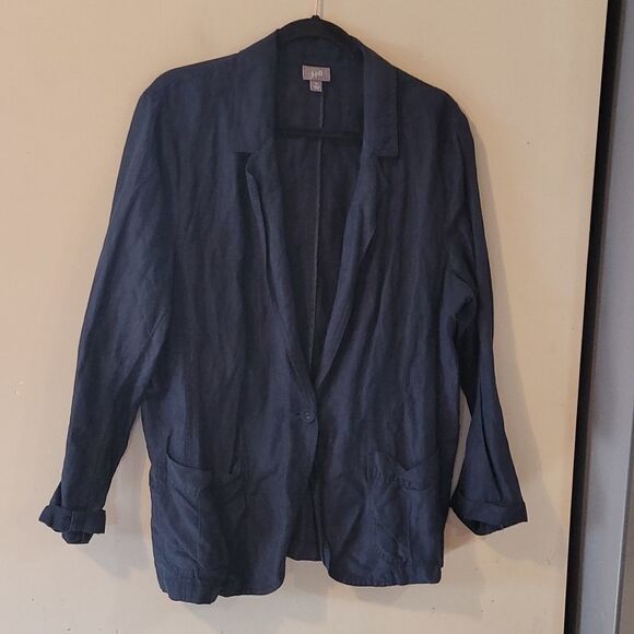 J.JILL jacket XL navy excellent condition - Picture 1 of 6